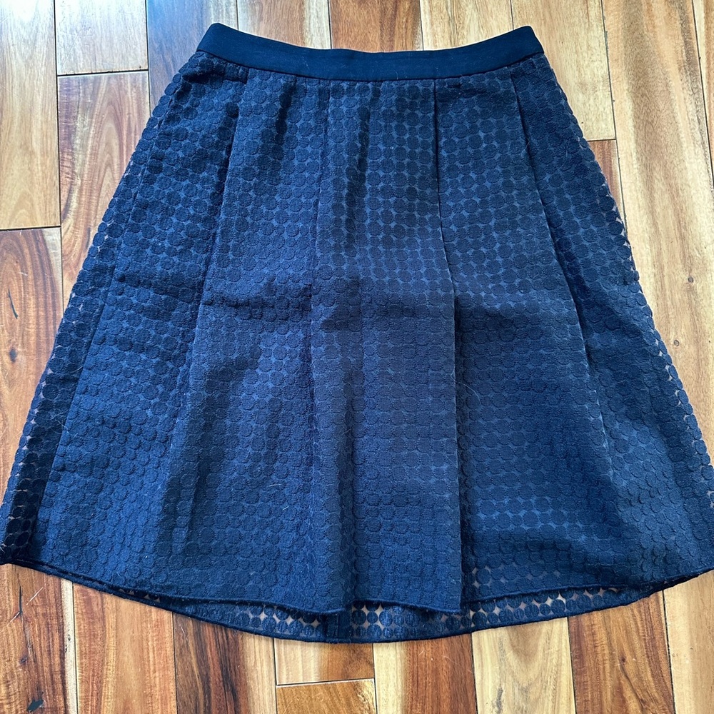 Ann Taylor A-Line navy skirt